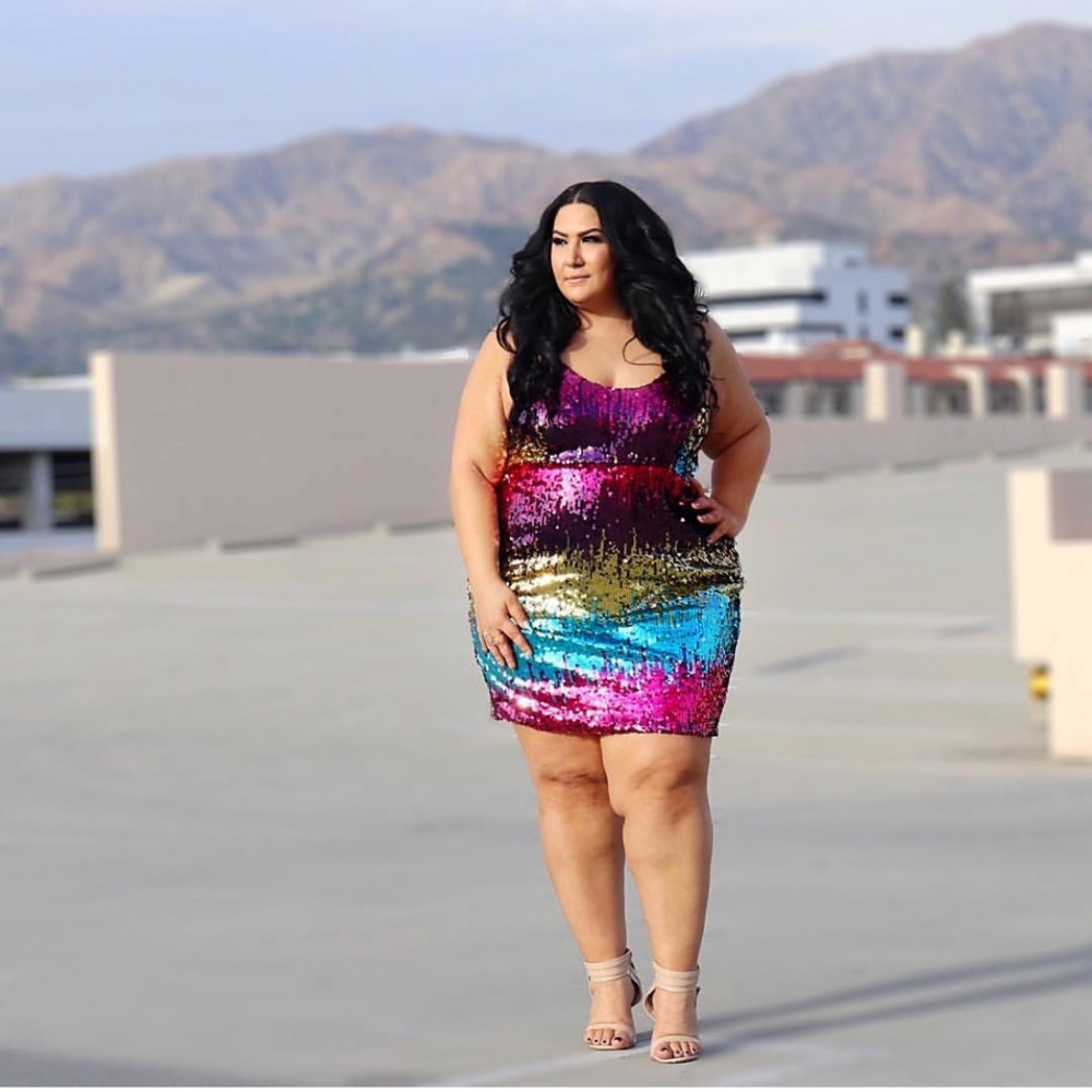 Fashion Nova Curve Sequin Mini Dress!